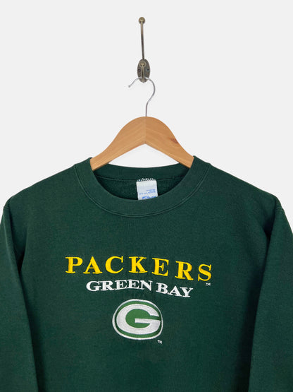 90's Green Bay Packers NFL USA Made Embroidered Vintage Sweatshirt Size 4 (XXS)/Youth