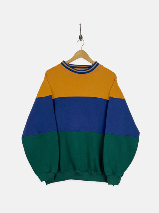 90's Colour-Block Vintage Sweatshirt Size M-L