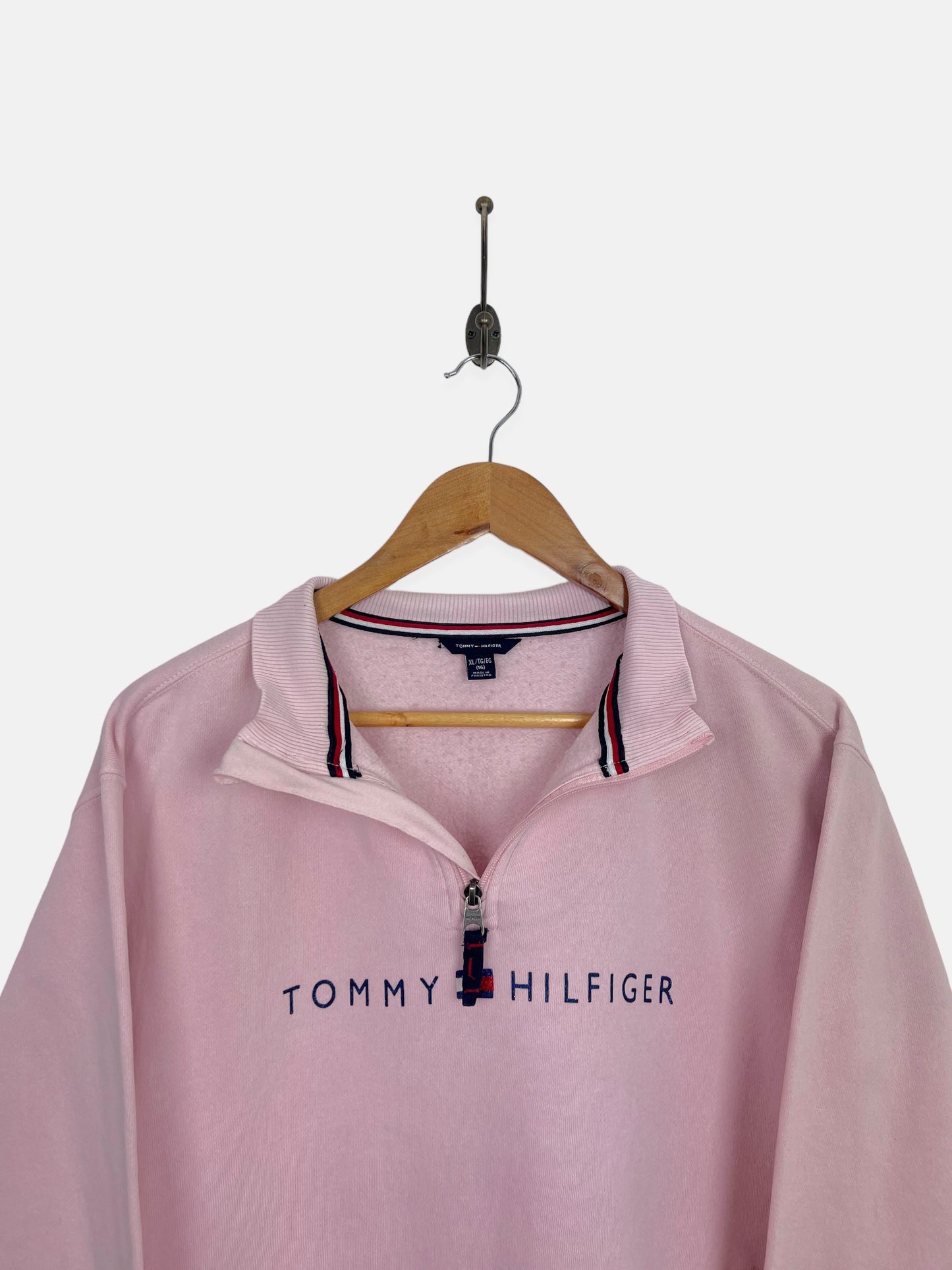 Tommy Hilfiger Vintage Quarterzip Sweatshirt Size 4-6