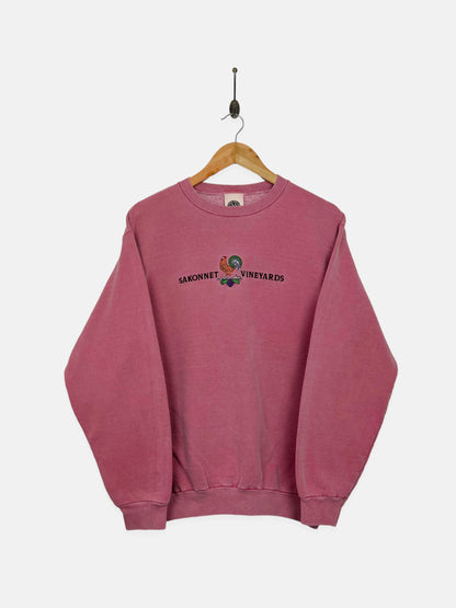 90's Sakonnet Vineyards Embroidered Vintage Sweatshirt Size 8-10