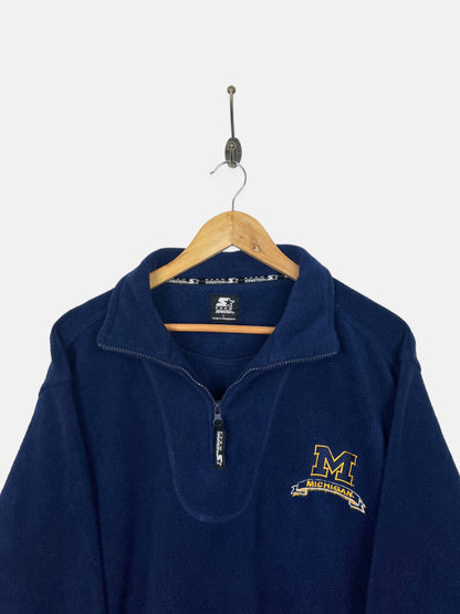 90's Michigan Starter Embroidered Vintage Quarterzip Fleece Size L