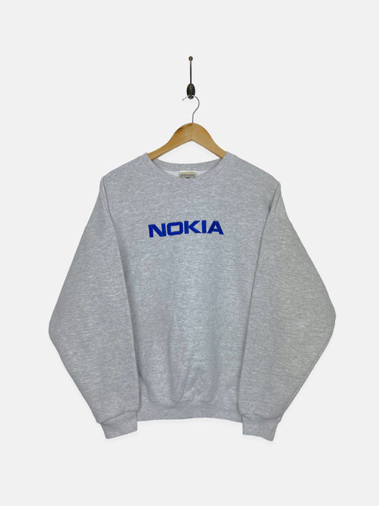 90's Nokia Embroidered Vintage Sweatshirt Size M