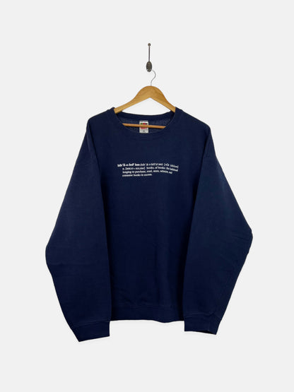 90's Biblioholism Vintage Sweatshirt Size