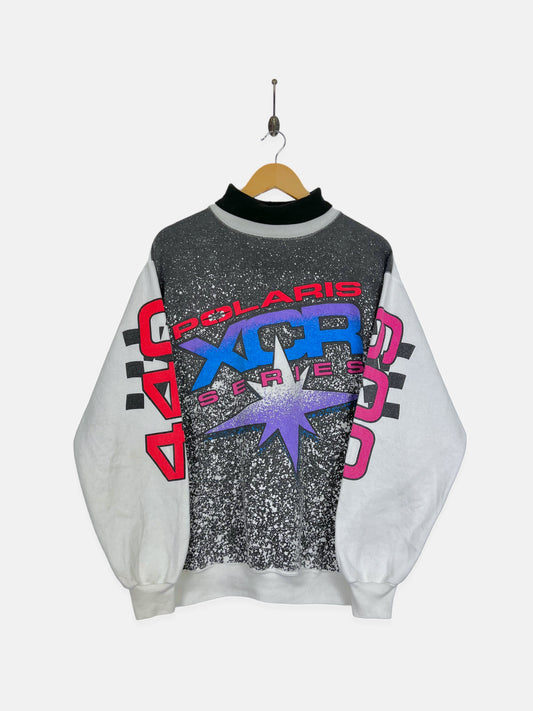 90's Polaris XCR Series USA Made Vintage Turtle-Neck Sweatshirt Size XL