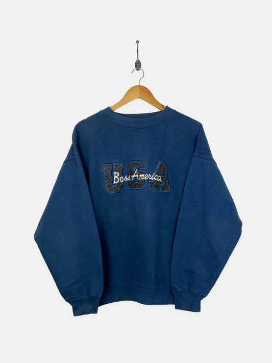 90's Hugo Boss America Embroidered Vintage Sweatshirt Size M