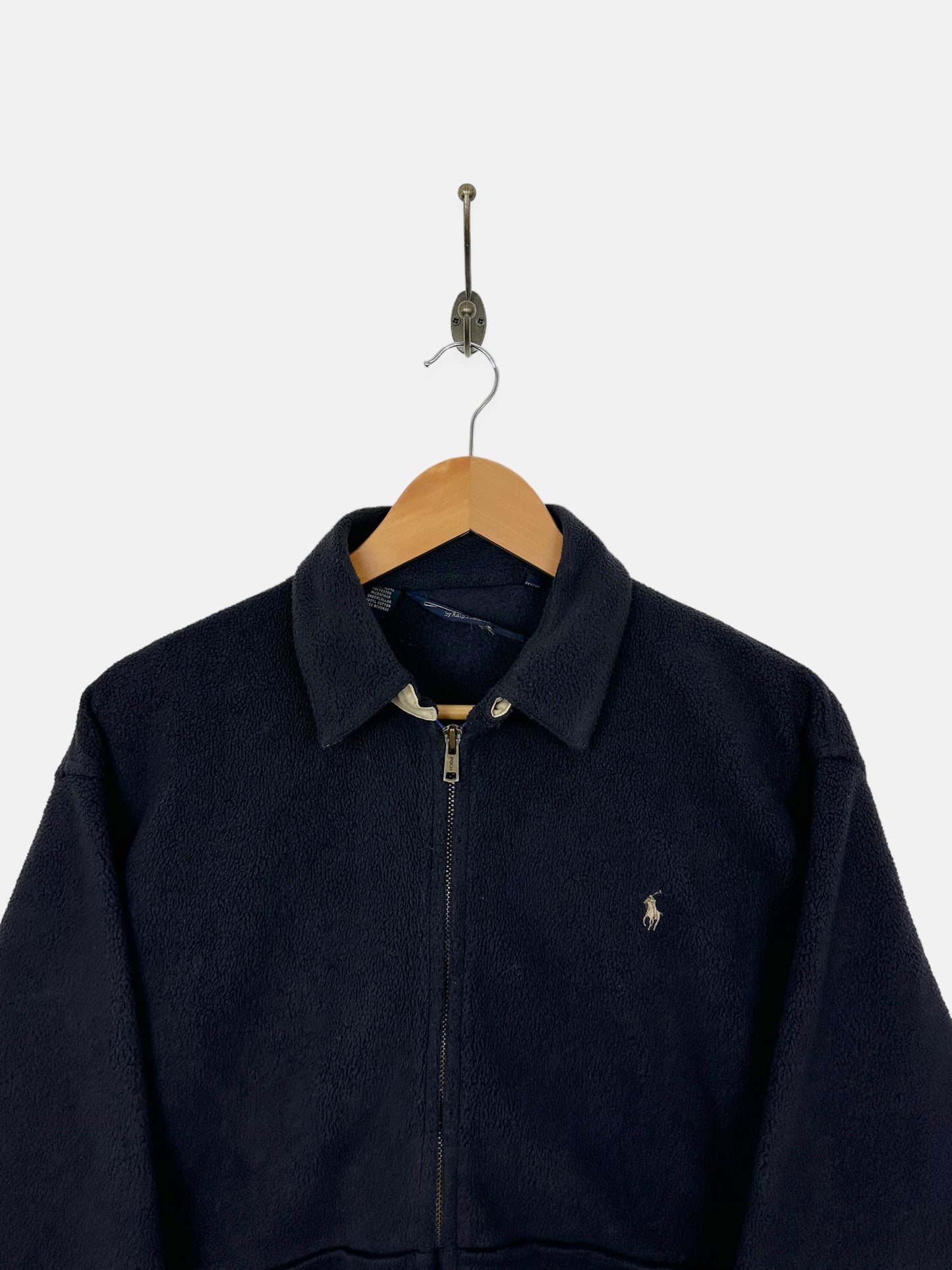 90's Ralph Lauren Embroidered Vintage Zip-Up Fleece/Jacket Size M
