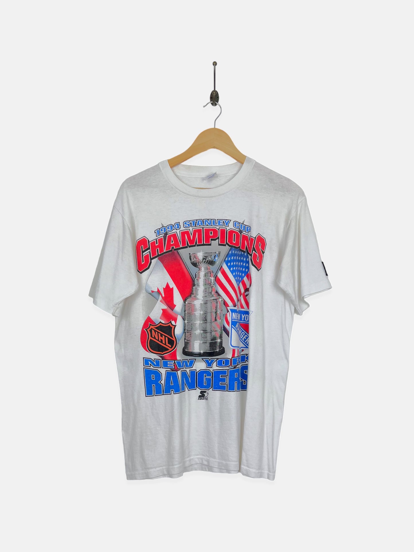 1994 New York Rangers NHL Starter USA Made Vintage T-Shirt Size 12