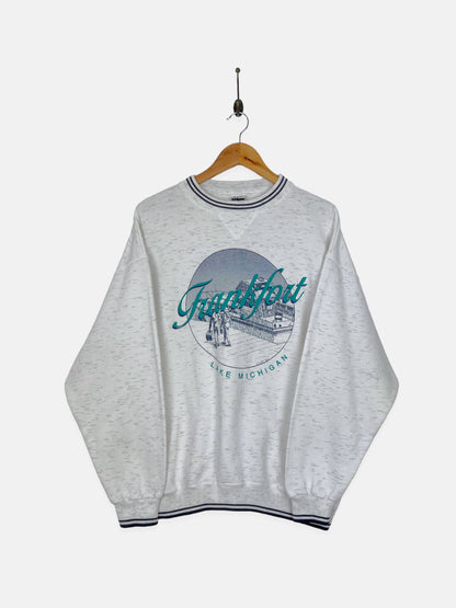 90's Frankfort Lake Michigan USA Made Vintage Sweatshirt Size L