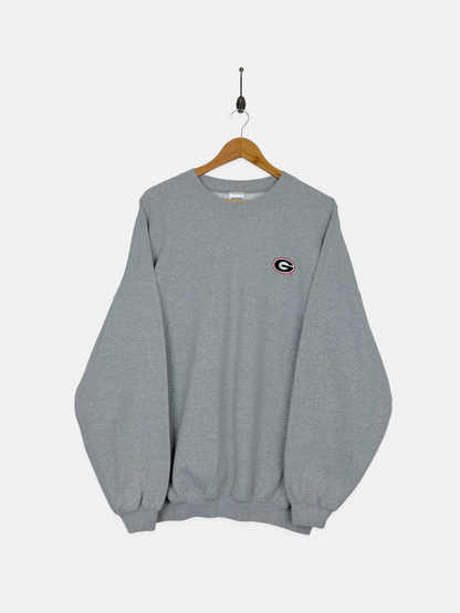 90's Georgia University Embroidered Vintage Sweatshirt Size 2XL