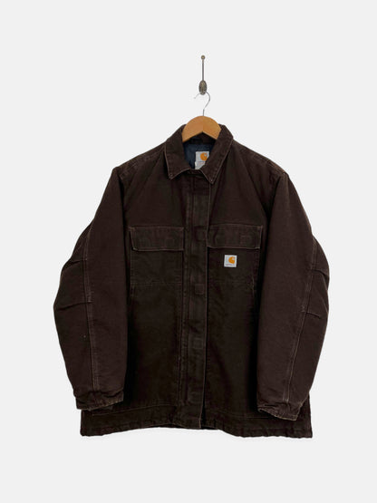 90's Carhartt Heavy Duty Quilt Lined Vintage Jacket Size L