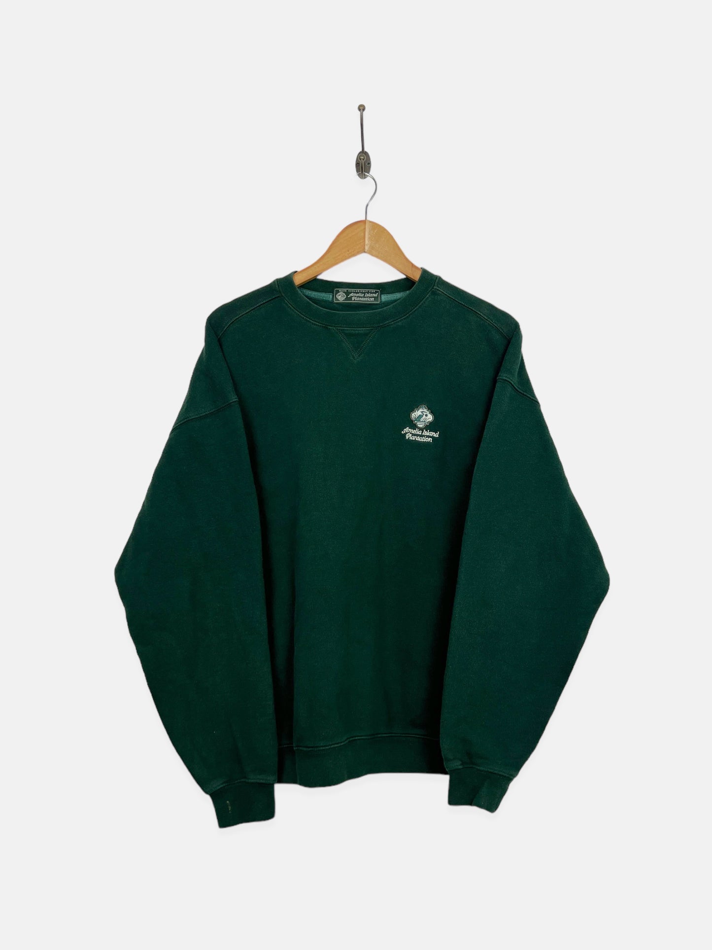 90's Amelia Island Plantation USA Made Embroidered Vintage Sweatshirt Size M