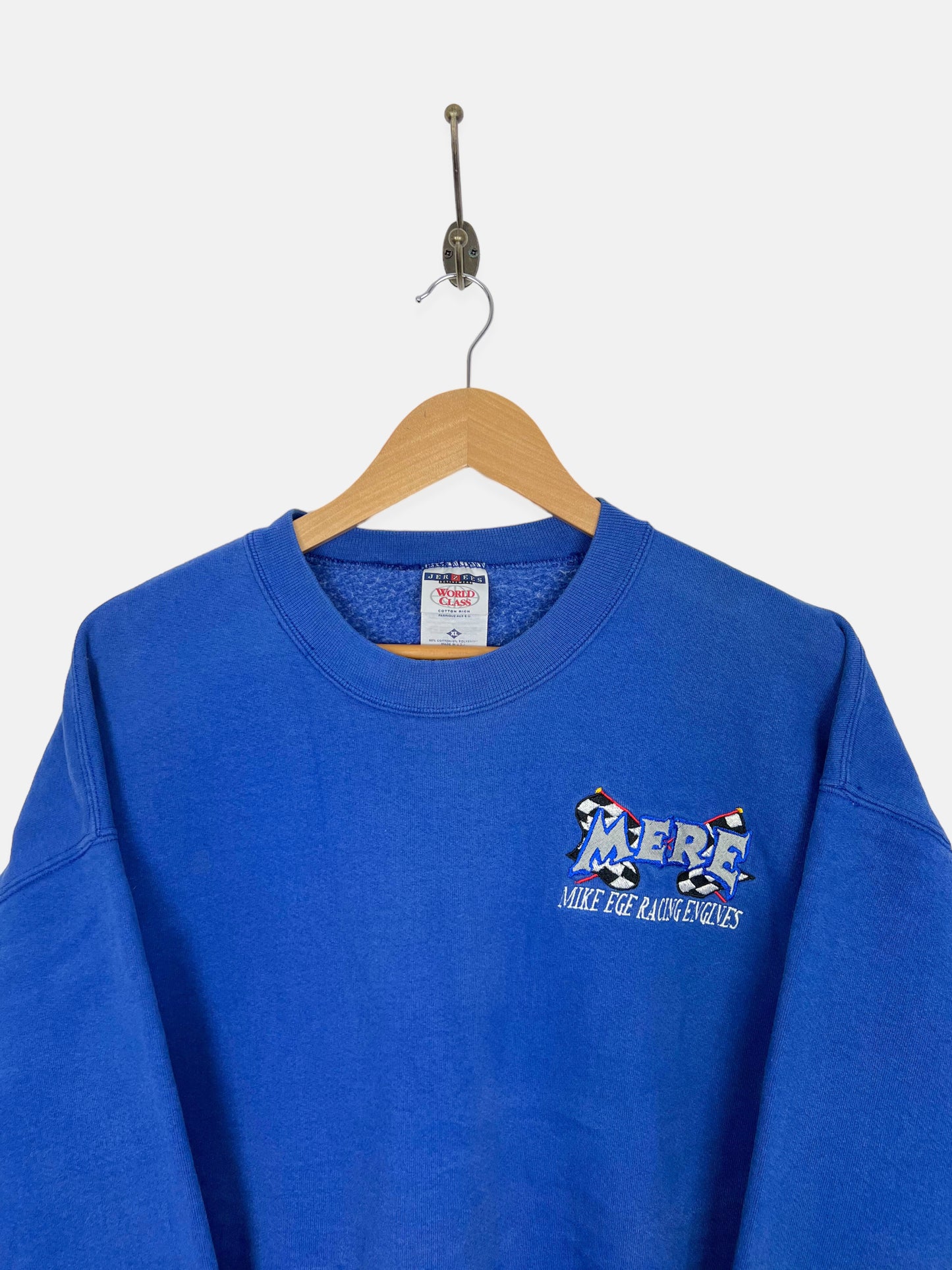 90's Mike Ege Racing Engines USA Made Embroidered Vintage Sweatshirt Size XL-2XL