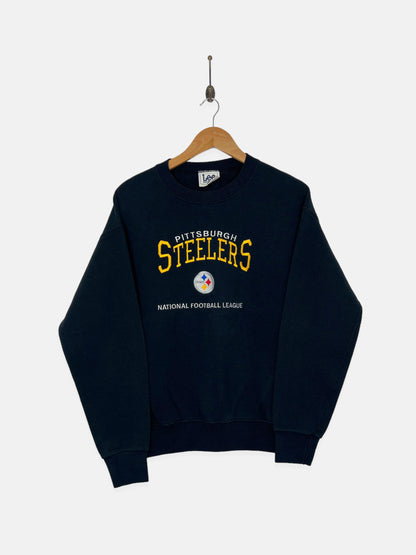 90's Pittsburgh Steelers NFL USA Made Embroidered Vintage Sweatshirt Size 12
