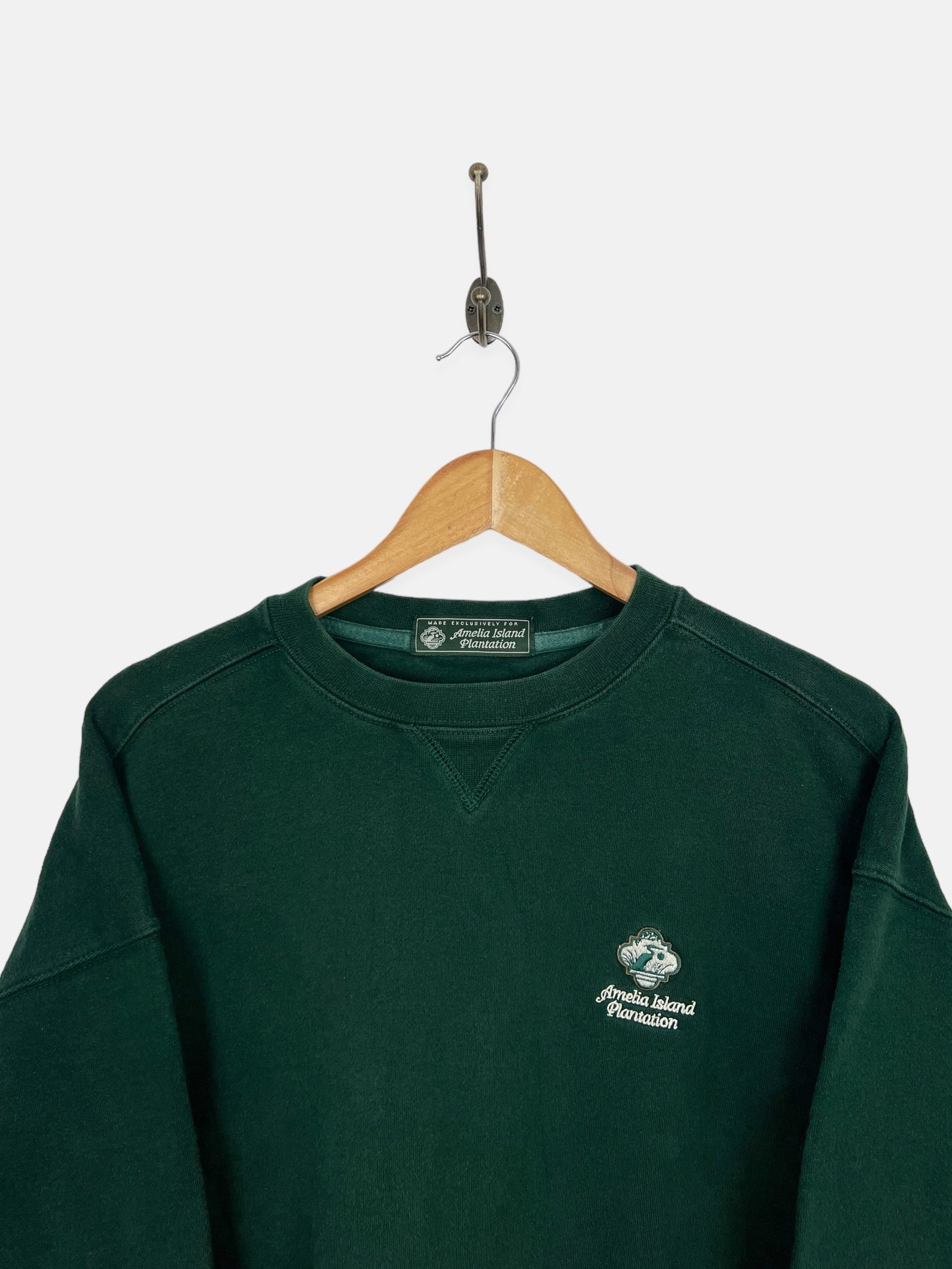 90's Amelia Island Plantation USA Made Embroidered Vintage Sweatshirt Size M