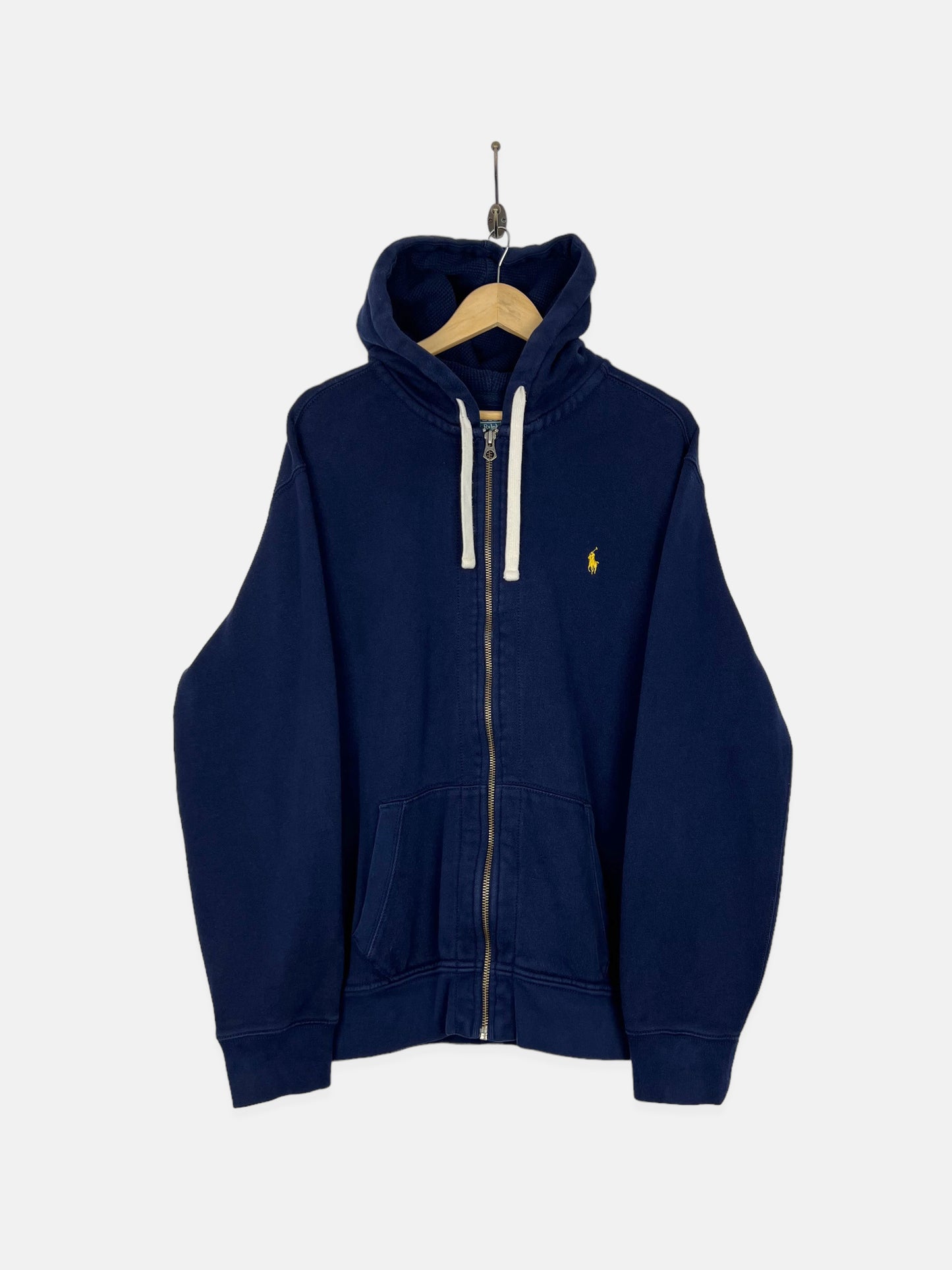 90's Ralph Lauren Embroidered Vintage Zip-Up Hoodie Size XL