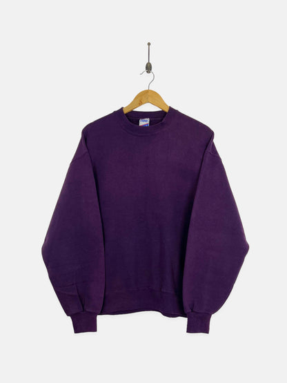 90's Purple USA Made Vintage Sweatshirt Size M