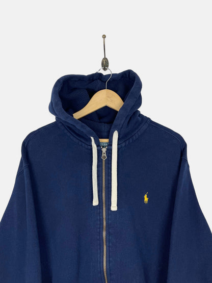 90's Ralph Lauren Embroidered Vintage Zip-Up Hoodie Size XL