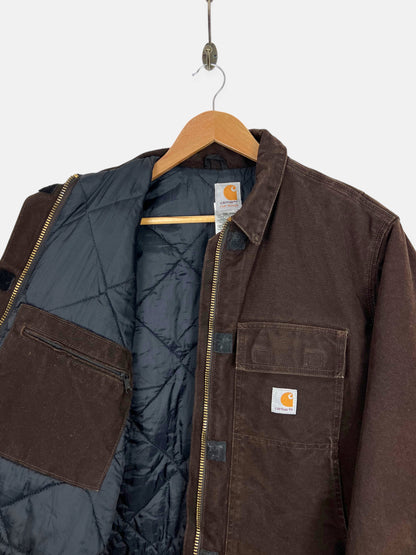 90's Carhartt Heavy Duty Quilt Lined Vintage Jacket Size L