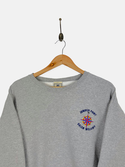 90's Juniper Point Salem Willows Embroidered Vintage Sweatshirt Size M