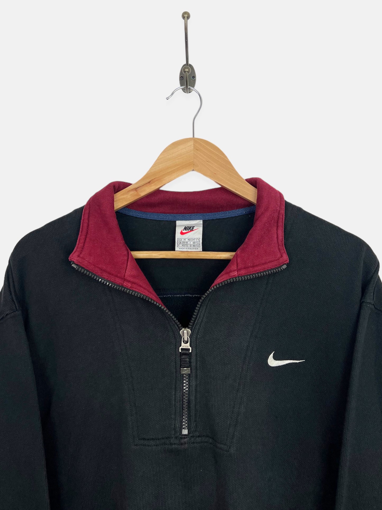 90's Nike Embroidered Vintage Quarterzip Sweatshirt Size 12-14