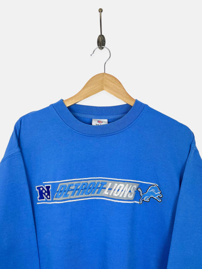 90's Detroit Lions NFL Embroidered Vintage Sweatshirt Size M-L