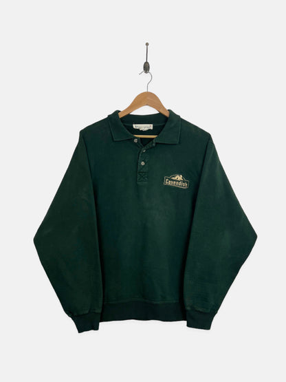 90's Cavendish Canada Made Embroidered Vintage Collared Sweatshirt Size M-L