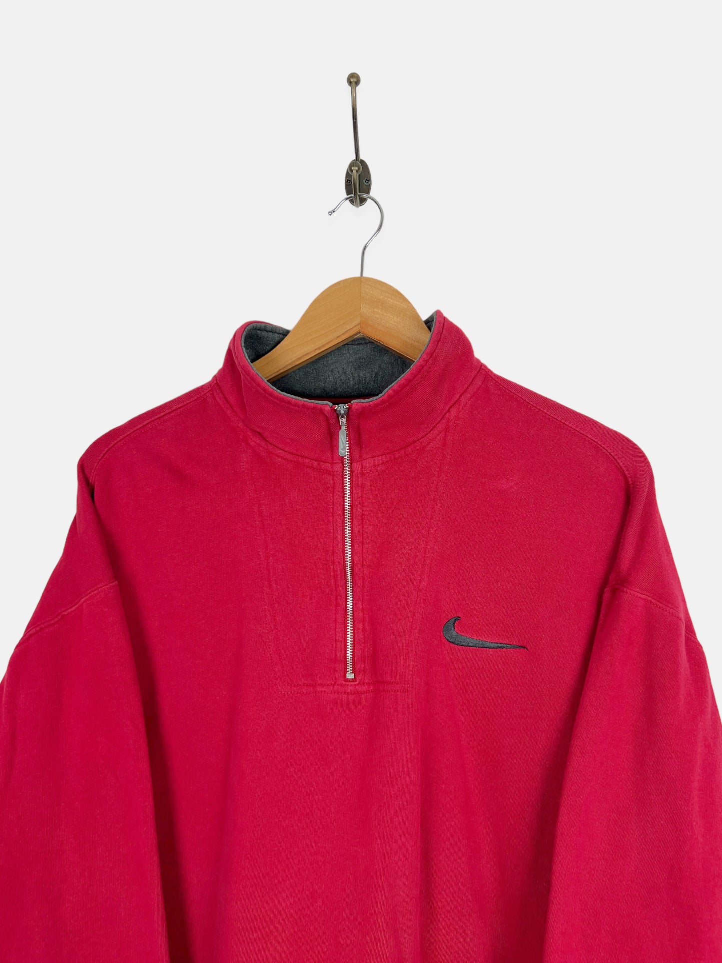 90's Nike Embroidered Vintage Quarterzip Sweatshirt Size 16-18