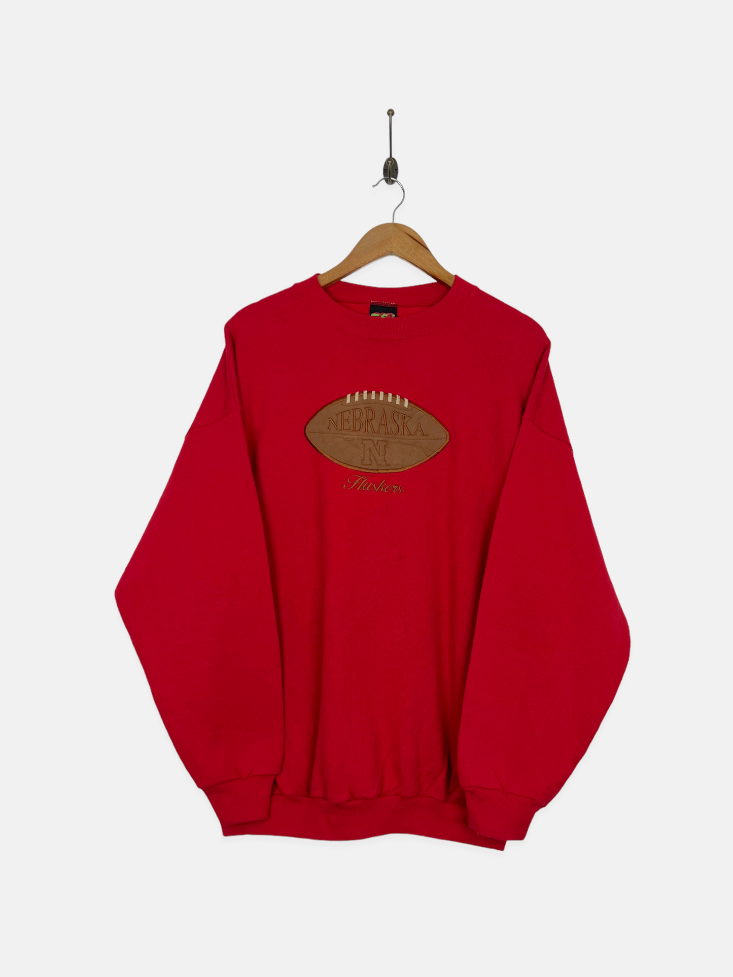 90's Nebraska Huskers Embroidered Vintage Sweatshirt Size XL
