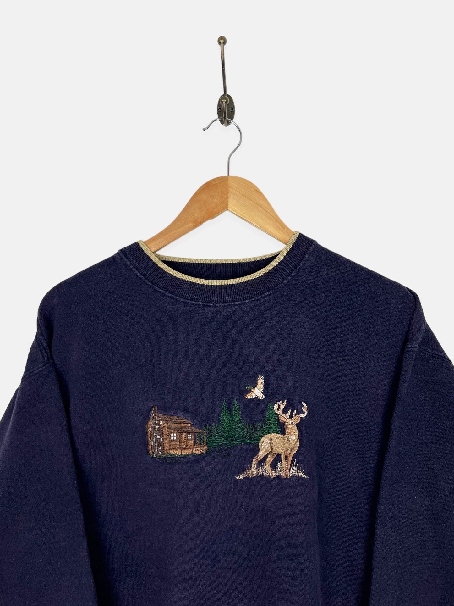 90's Big Buck Embroidered Vintage Sweatshirt Size S-M