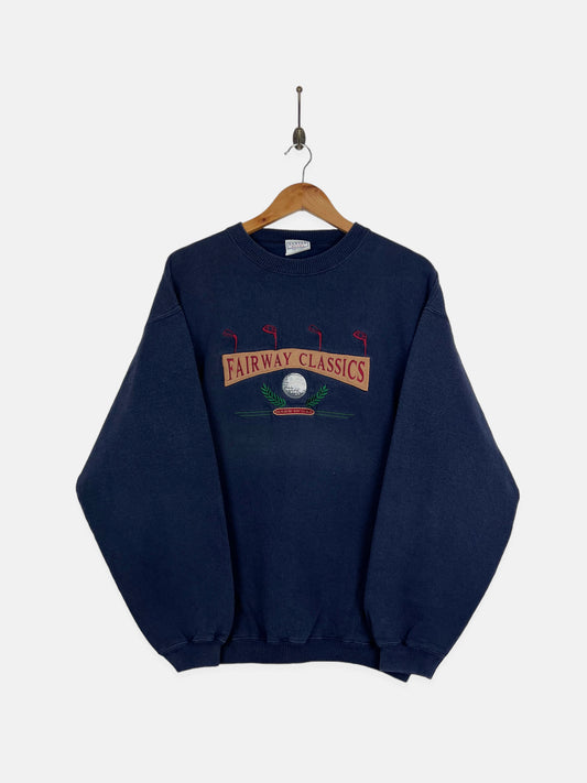 90's Fairway Classics Golf USA Made Embroidered Vintage Sweatshirt Size L