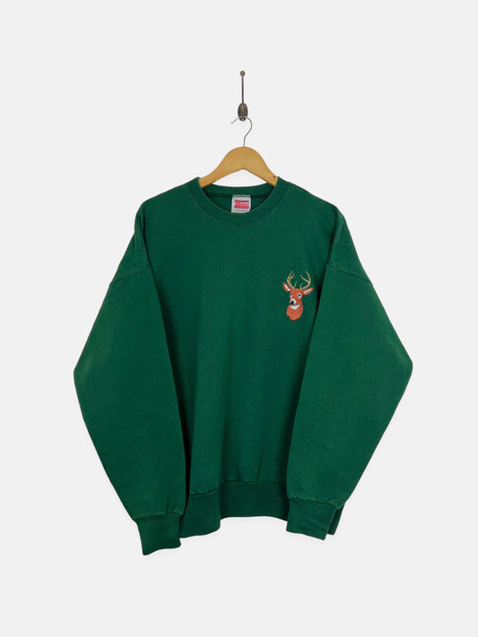 90's Big Buck Embroidered Vintage Sweatshirt Size L