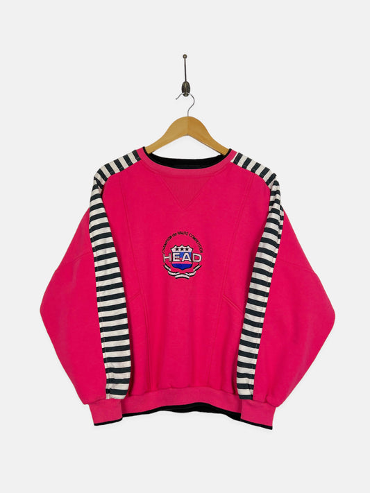 90's Head Embroidered Vintage Sweatshirt Size 12-14