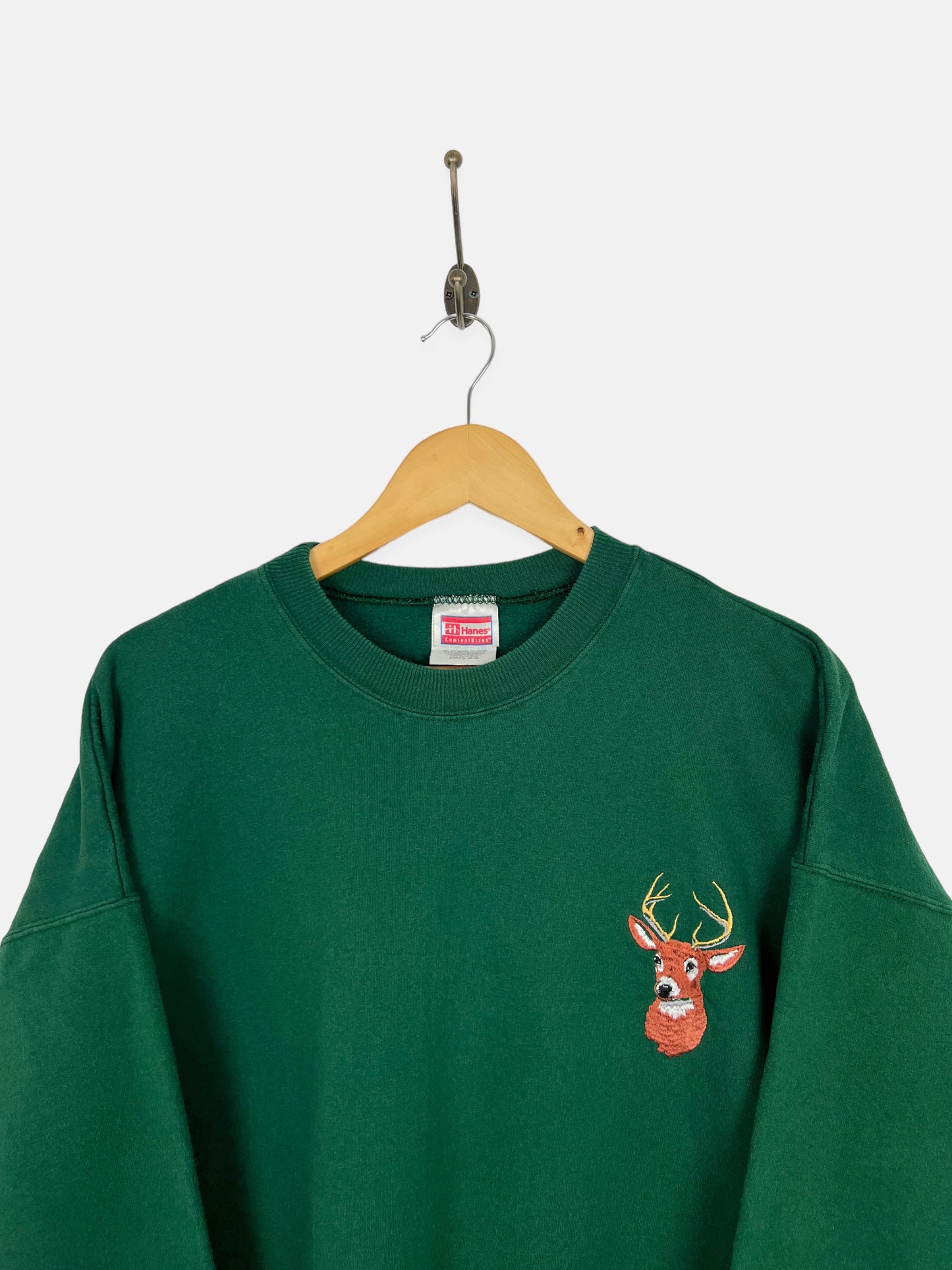 90's Big Buck Embroidered Vintage Sweatshirt Size L