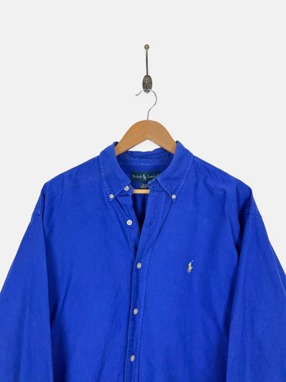 90's Ralph Lauren Embroidered Vintage Button-Up Shirt Size XL