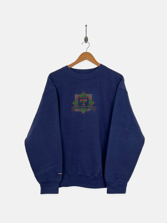 90's Michigan Tech USA Made Embroidered Vintage Sweatshirt Size M-L