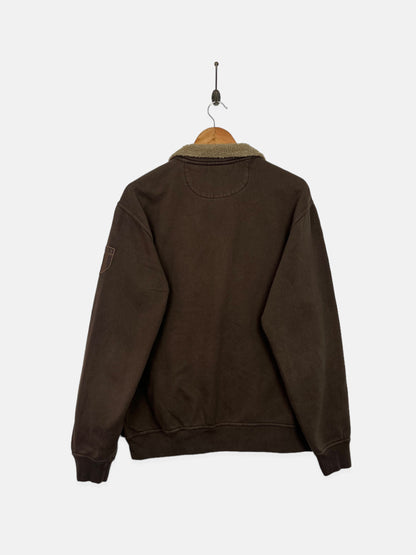90's Chaps Embroidered Vintage Zip-Up Sweatshirt/Jacket Size M