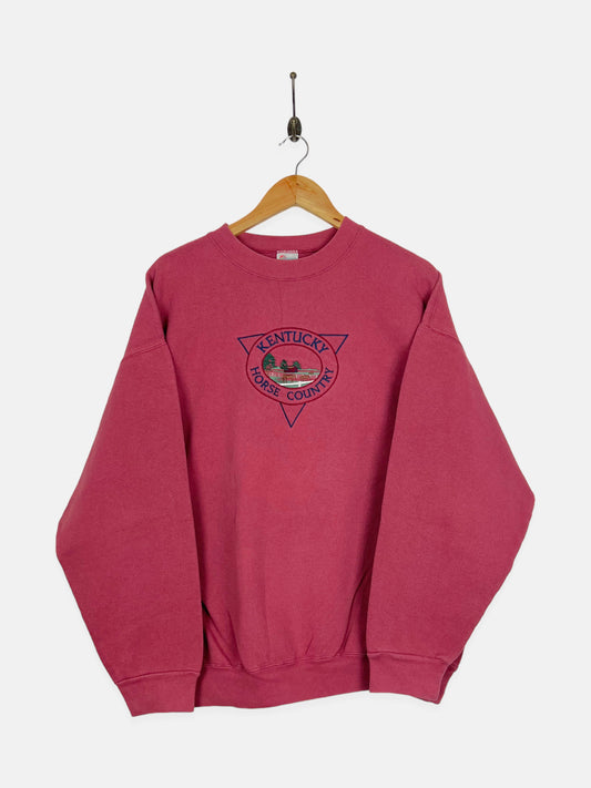 90's Kentucky Horse Country USA Embroidered Vintage Sweatshirt Size L