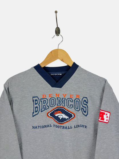 90's Youth Denver Broncos Embroidered Vintage Sweatshirt