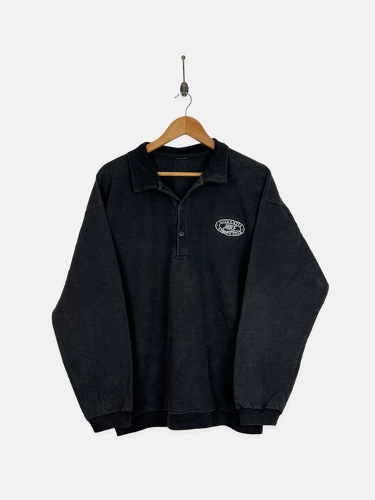 90's Nike Embroidered Vintage Collared Sweatshirt Size M-L