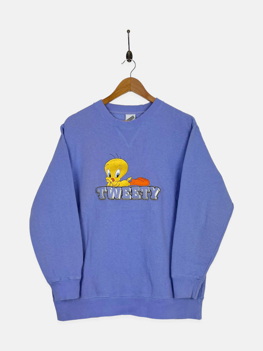 90's Looney Tunes Tweety Embroidered Vintage Sweatshirt Size 12