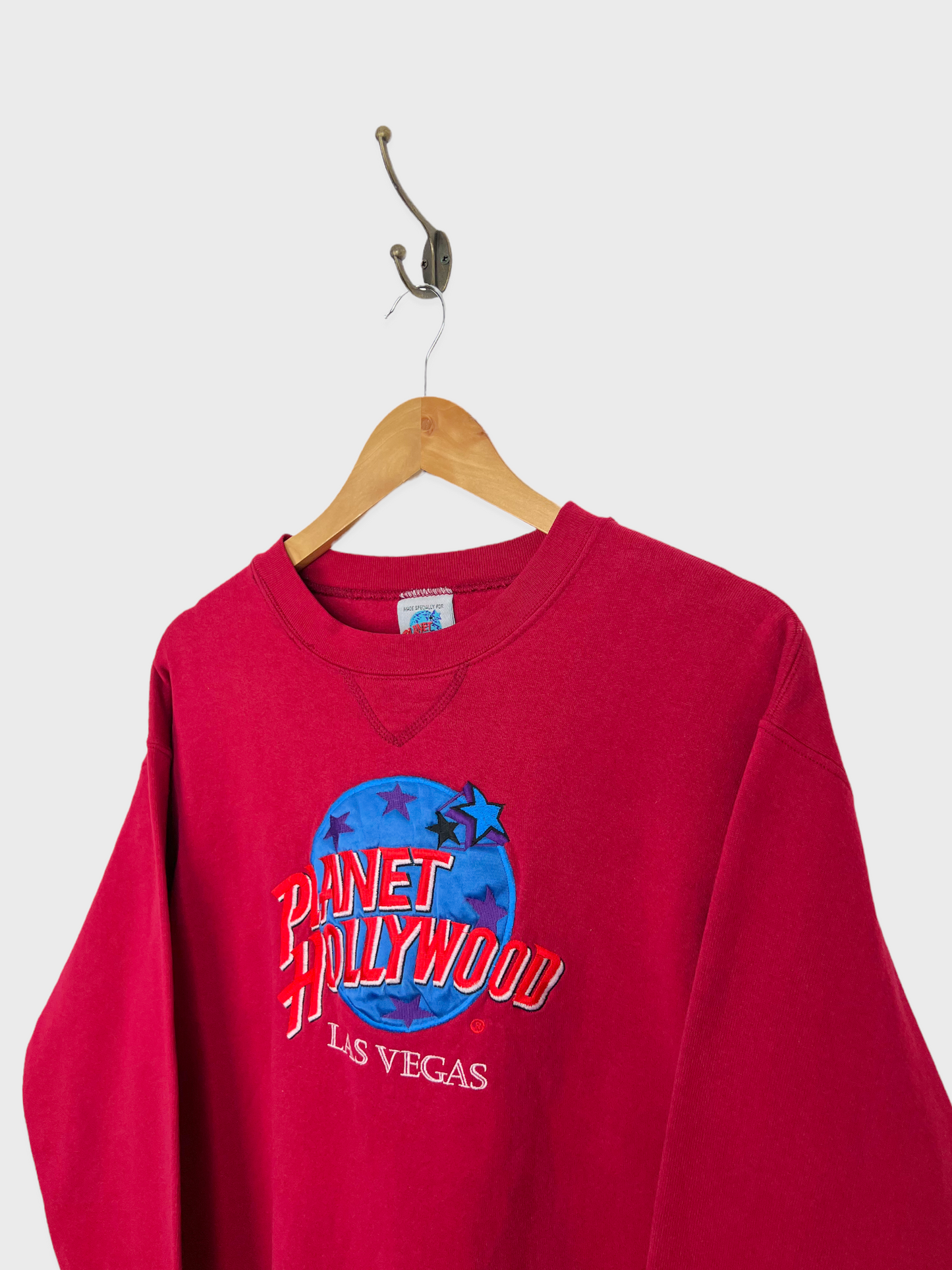 90's Planet Hollywood USA Made Embroidered Vintage Sweatshirt Size 12