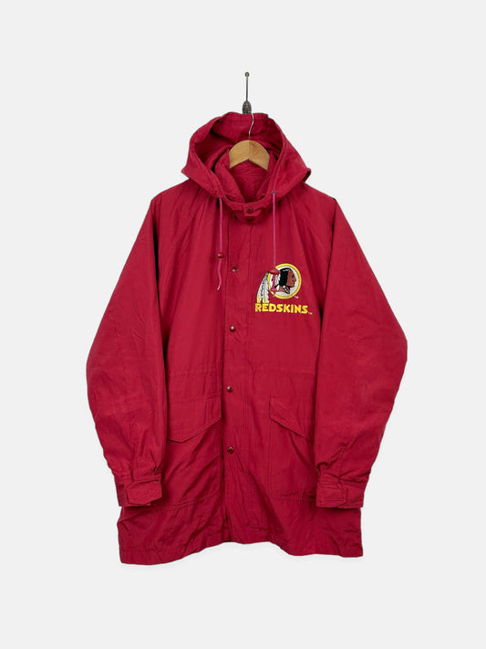 90's Washington Redskins NFL Embroidered Vintage Jacket with Hood Size M-L