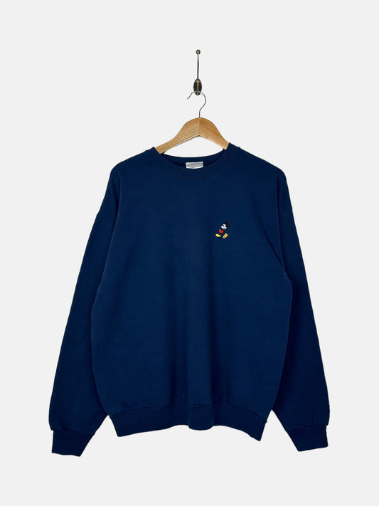 90's Disney Mickey Mouse Embroidered Vintage Sweatshirt Size M-L