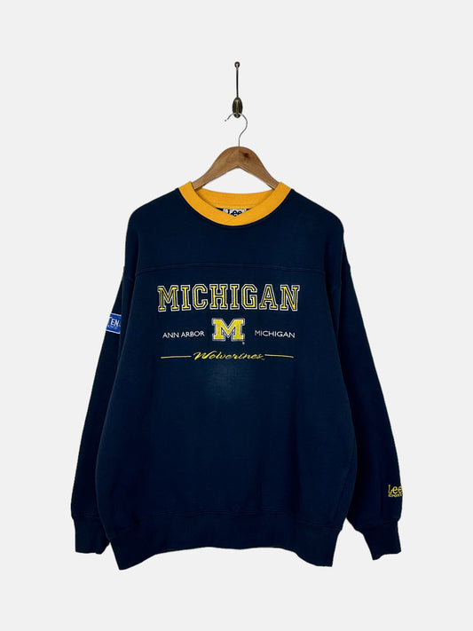 90's Michigan Wolverines Embroidered Vintage Sweatshirt Size L