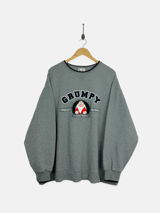 90's Disney Grumpy Embroidered Vintage Sweatshirt Size 2-3XL