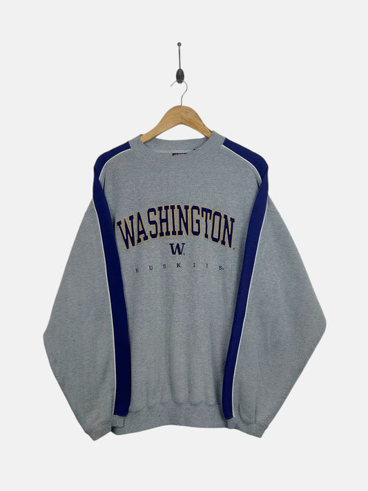 90's Washington Huskies Embroidered Vintage Sweatshirt Size L