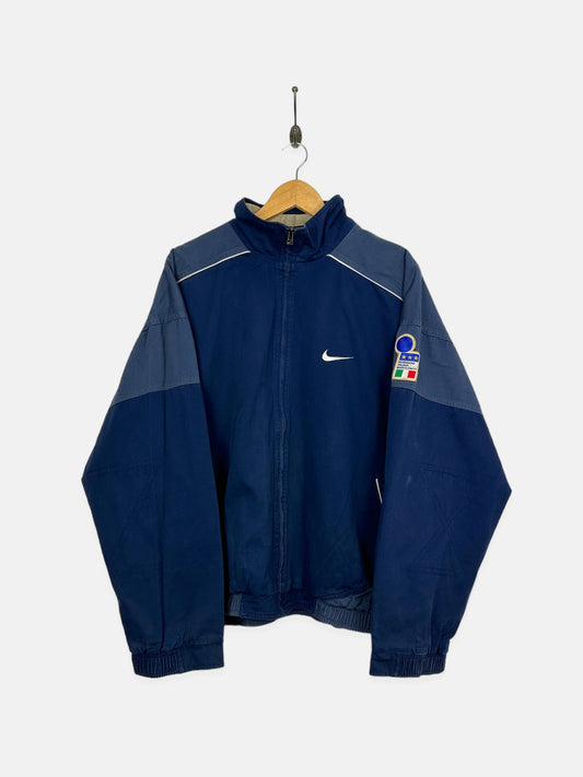 90's Nike Italy Football Embroidered Vintage Jacket Size L