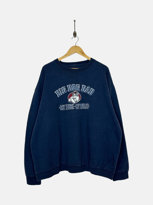 90's My House My Rules Embroidered Vintage Sweatshirt Size XL-2XL