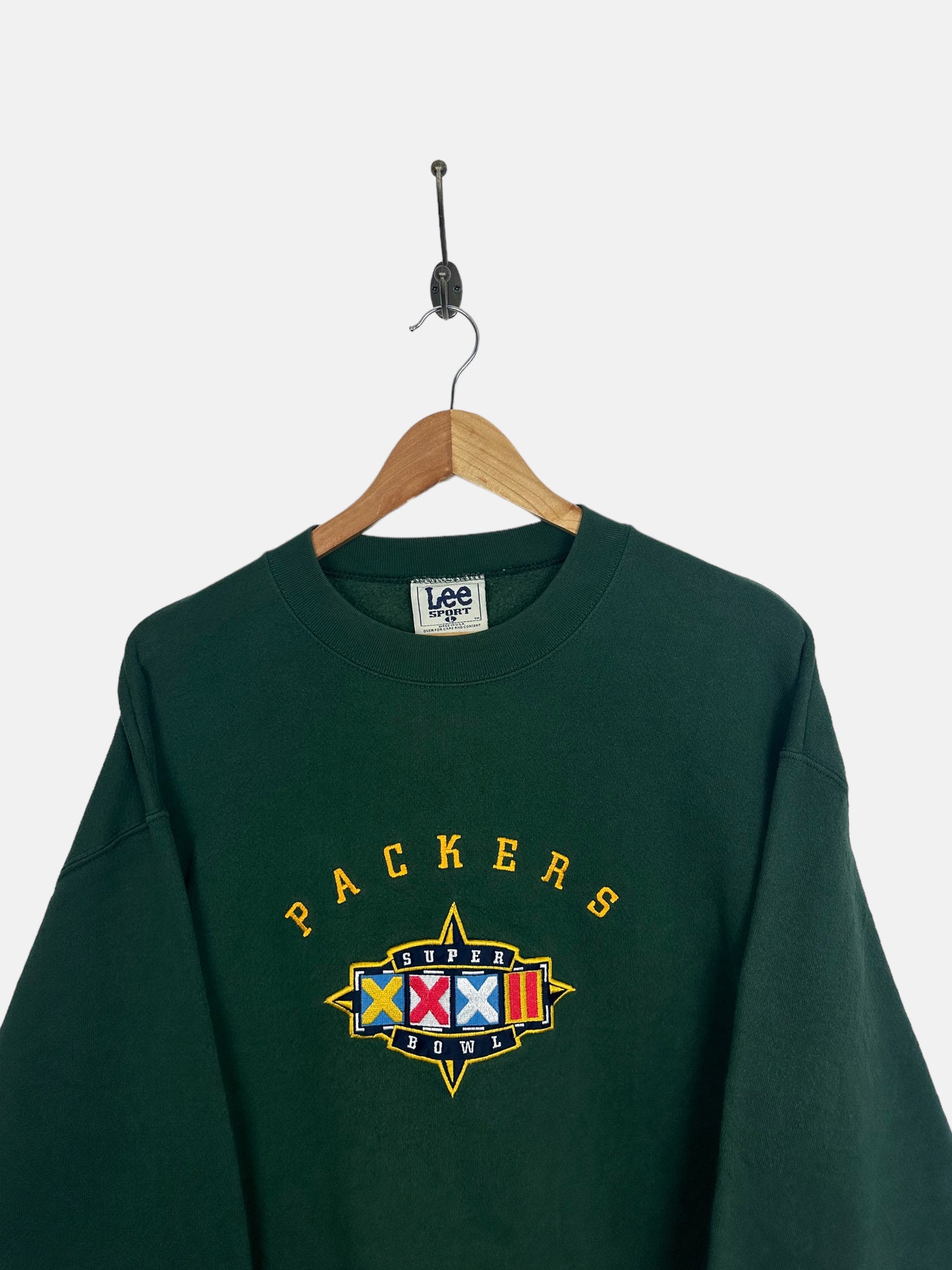 90's Green Bay Packers NFL USA Made Embroidered Vintage Sweatshirt Size M-L