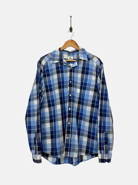 Lacoste Embroidered Button-Up Shirt Size M